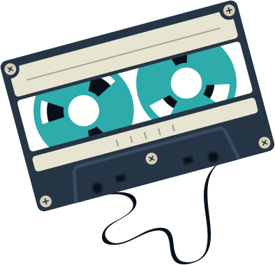 broken audio tape